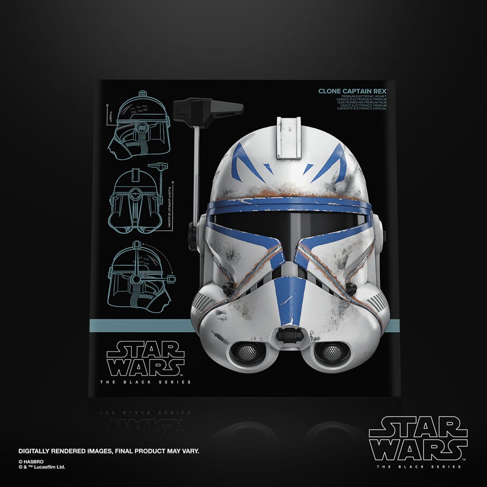 HASBRO - Star Wars: Ahsoka Black Series Electronic Helmet Clone Captain Rex