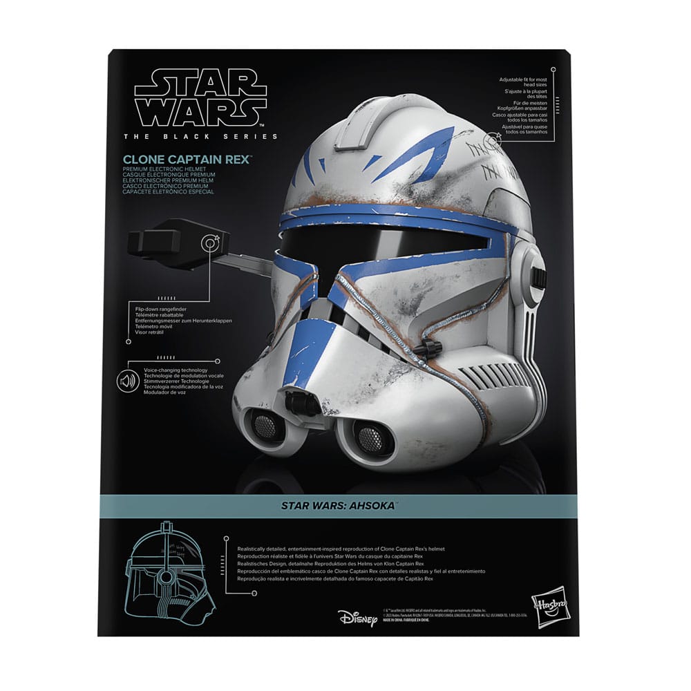 HASBRO - Star Wars: Ahsoka Black Series Electronic Helmet Clone Captain Rex