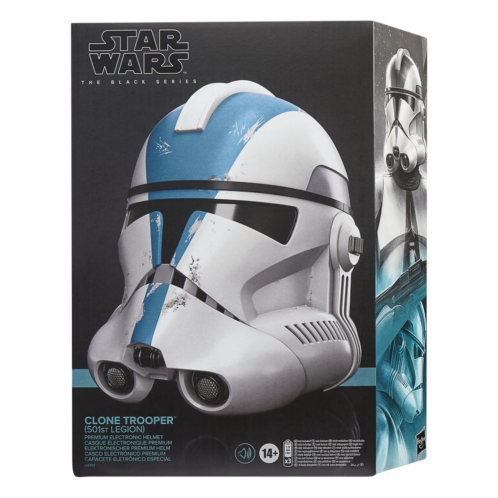 HASBRO - Star Wars: Ahsoka Black Series Electronic Helmet Clone Trooper (501st Legion)
