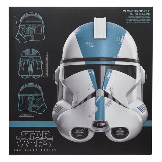 HASBRO - Star Wars: Ahsoka Black Series Electronic Helmet Clone Trooper (501st Legion)