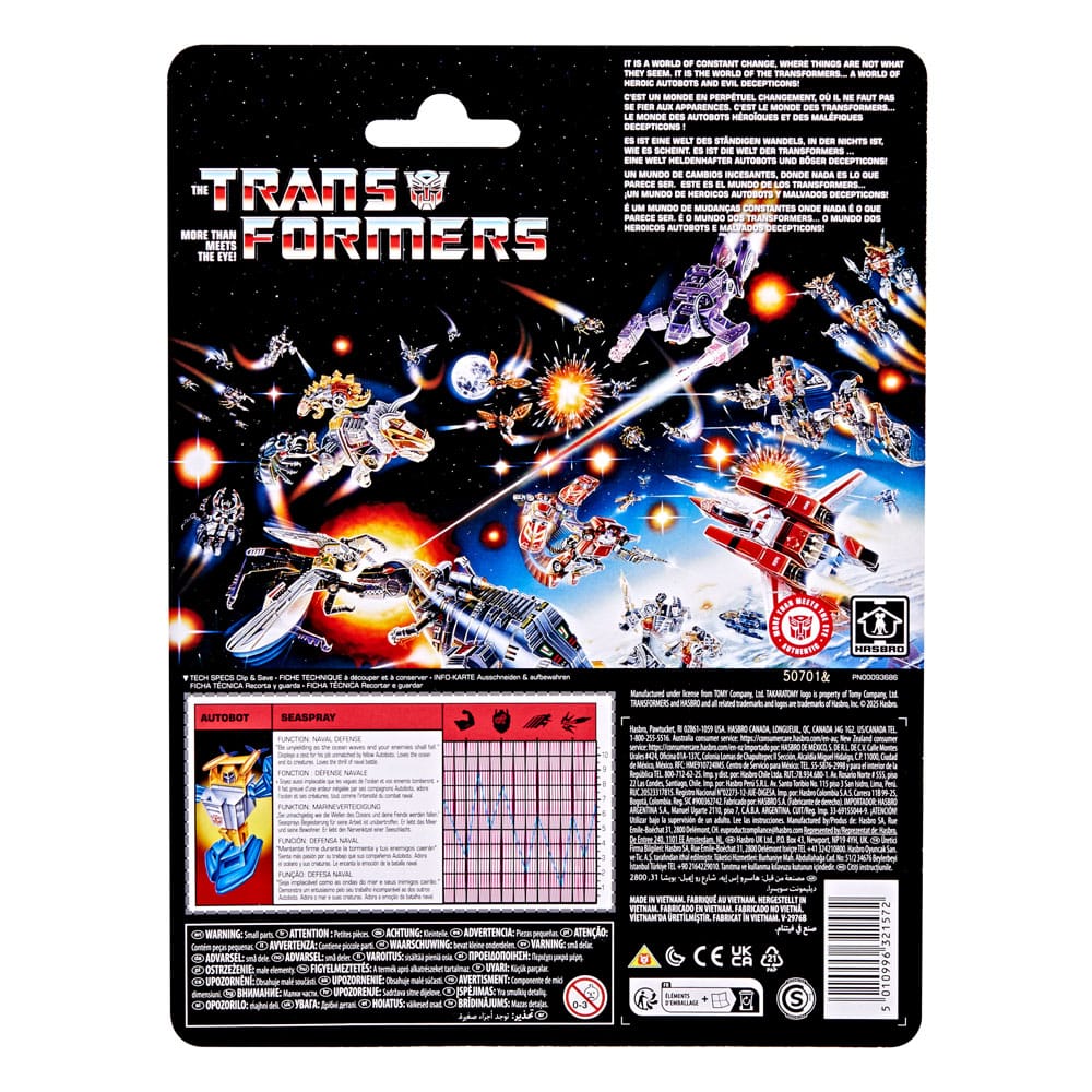 HASBRO - The Transformers Retro G1 Action Figure Autobot Seaspray