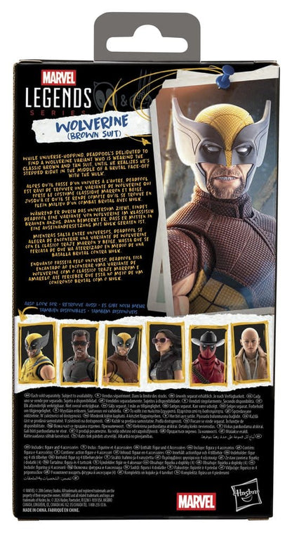 HASBRO - Deadpool & Wolverine Marvel Legends Action Figure Wolverine (Brown Suit)