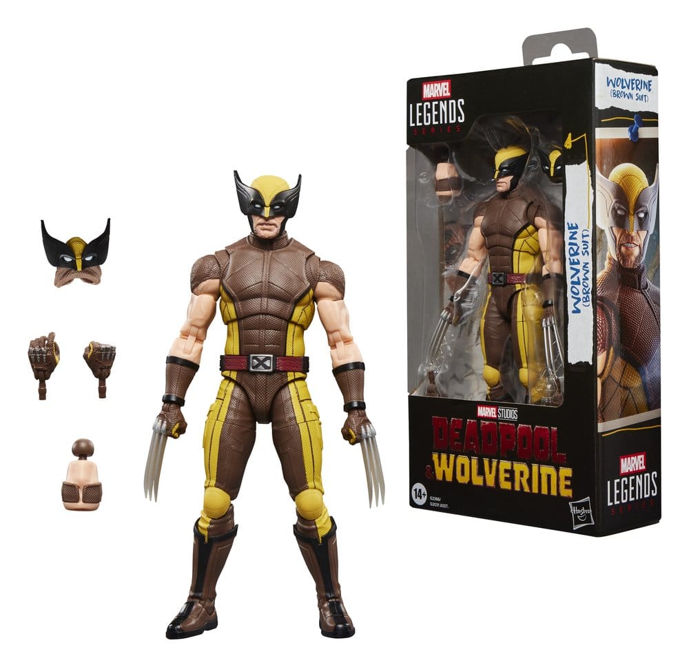 HASBRO - Deadpool & Wolverine Marvel Legends Action Figure Wolverine (Brown Suit)