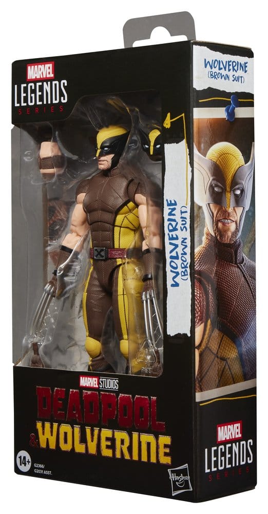 HASBRO - Deadpool & Wolverine Marvel Legends Action Figure Wolverine (Brown Suit)