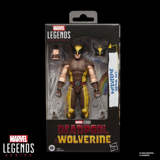 HASBRO - Deadpool & Wolverine Marvel Legends Action Figure Wolverine (Brown Suit)