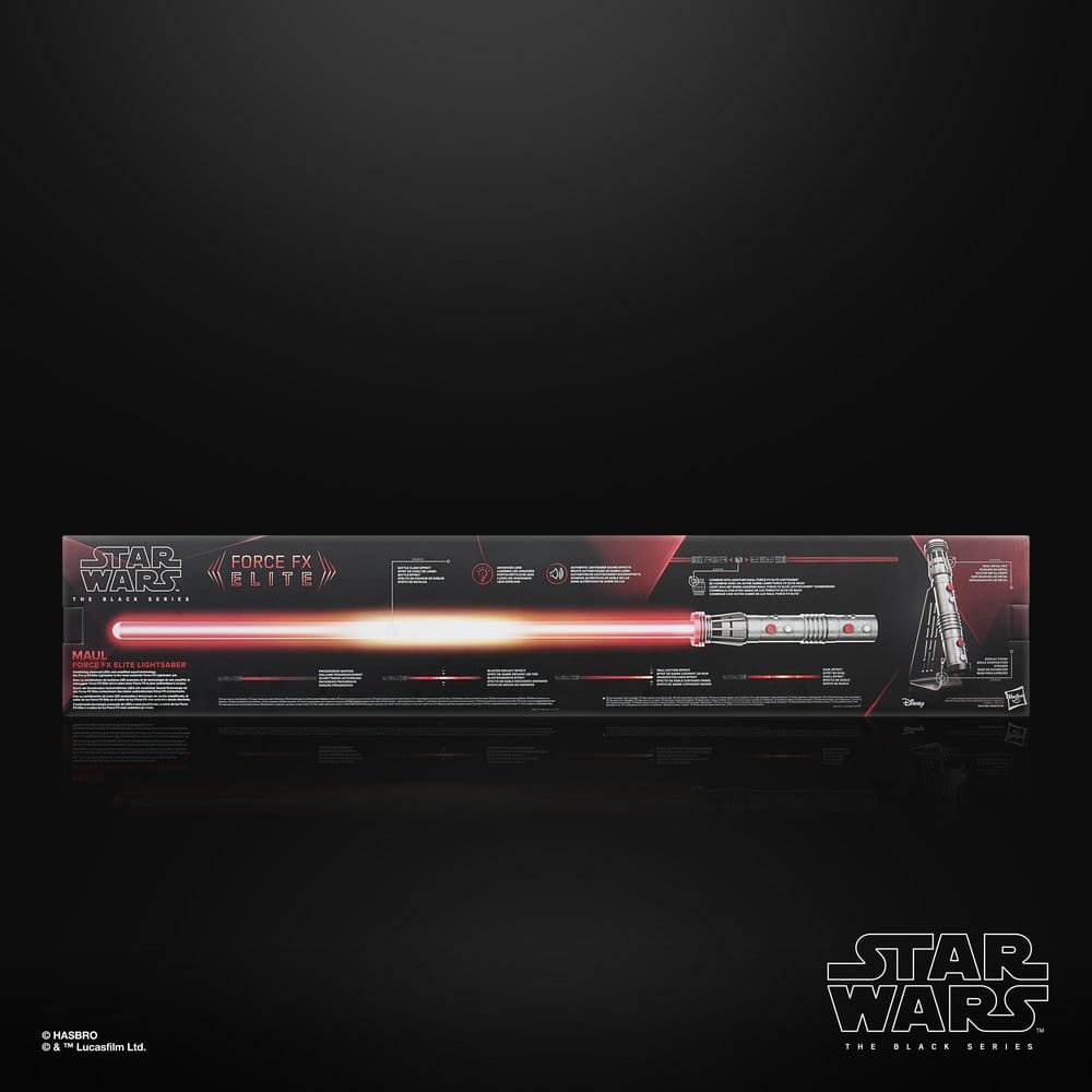 HSBRO - Star Wars: Maul - Shadow Lord Black Series Replica Force FX Elite Lightsaber Maul