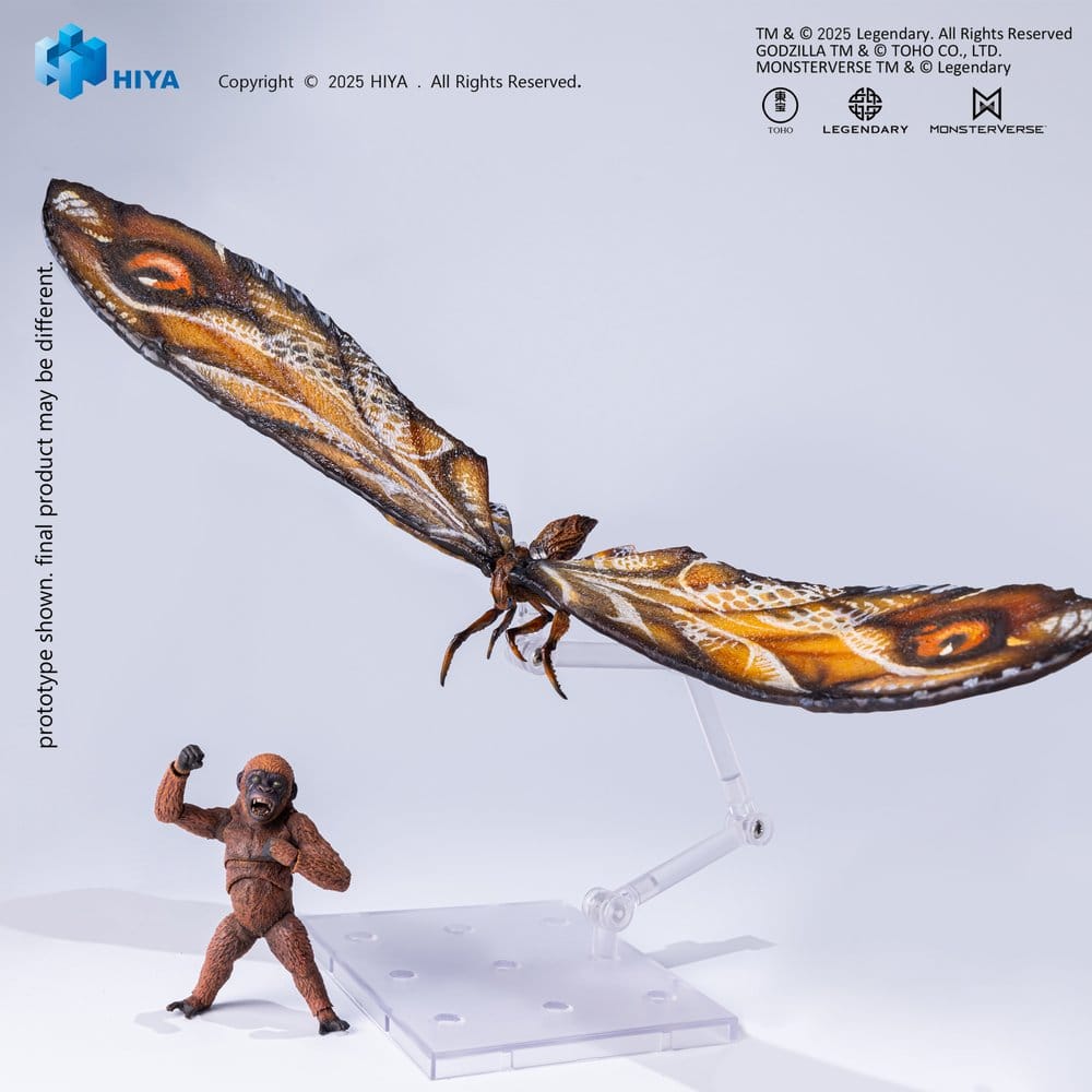 HIYA TOYS - Godzilla x Kong: The New Empire Exquisite Basic Series Action Figure Mothra Premium Set