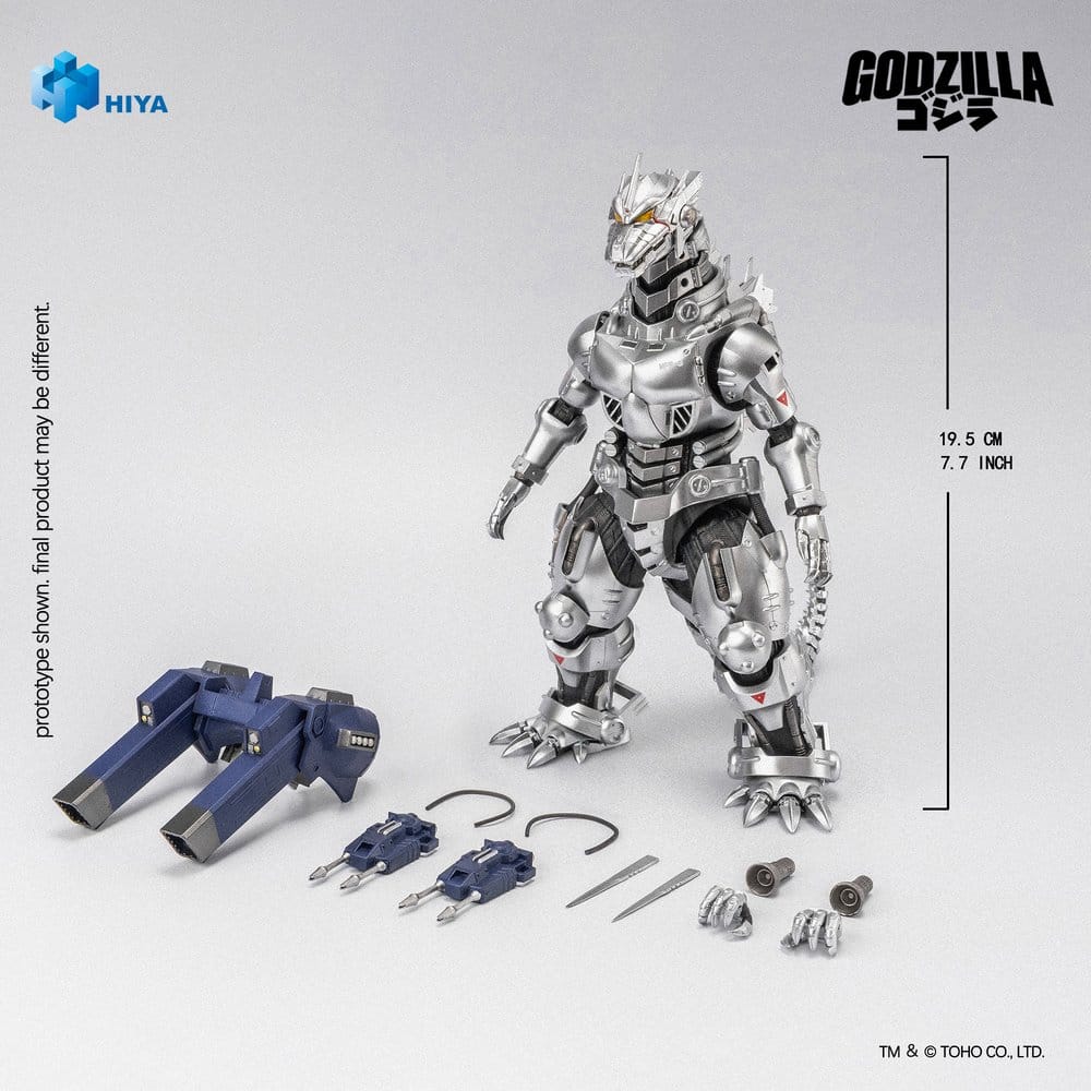 HIYA TOYS - Godzilla Against Mechagodzilla (2002) Exquisite Basic Series Action Figure Mechagodzilla MFS-3
