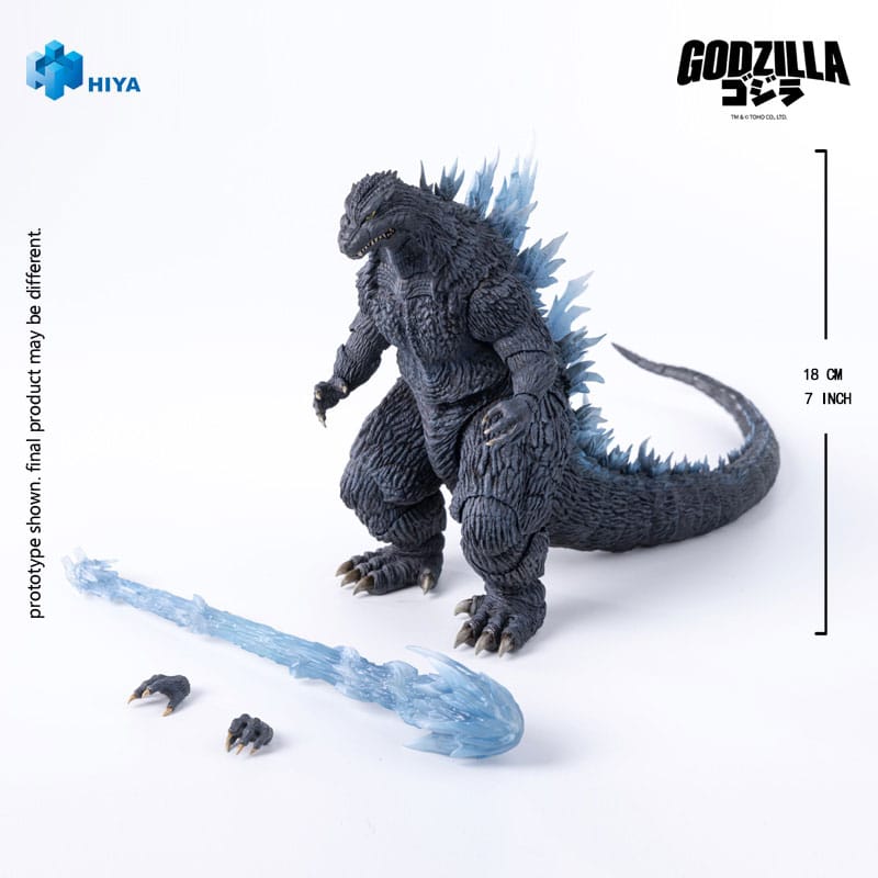 HIYA TOYS - Godzilla Against Mechagodzilla (2002) Exquisite Basic Action Figure Heat Ray Godzilla