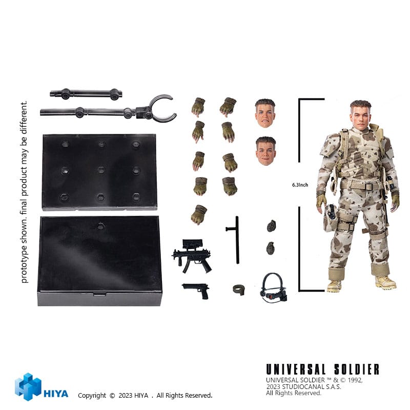 HIYA - Universal Soldier Exquisite Super Series Action Figure 1:12 Luc Deveraux