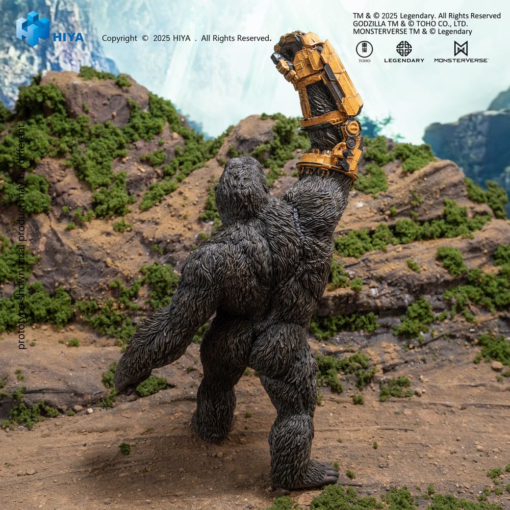 HIYA - Godzilla x Kong The New Empire Stylist Series PVC Statue Kong B.E.A.S.T. Glove Version