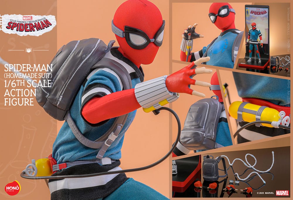 HONO STUDIO - Your Friendly Neighborhood Spider-Man Action Figure 1/6 Spider-Man (Homemade Suit)