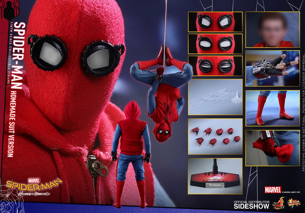 HOT TOYS - Spider-Man Homecoming Movie Masterpiece Action Figure 1/6 Spider-Man Homemade Suit Ver.  MMS414