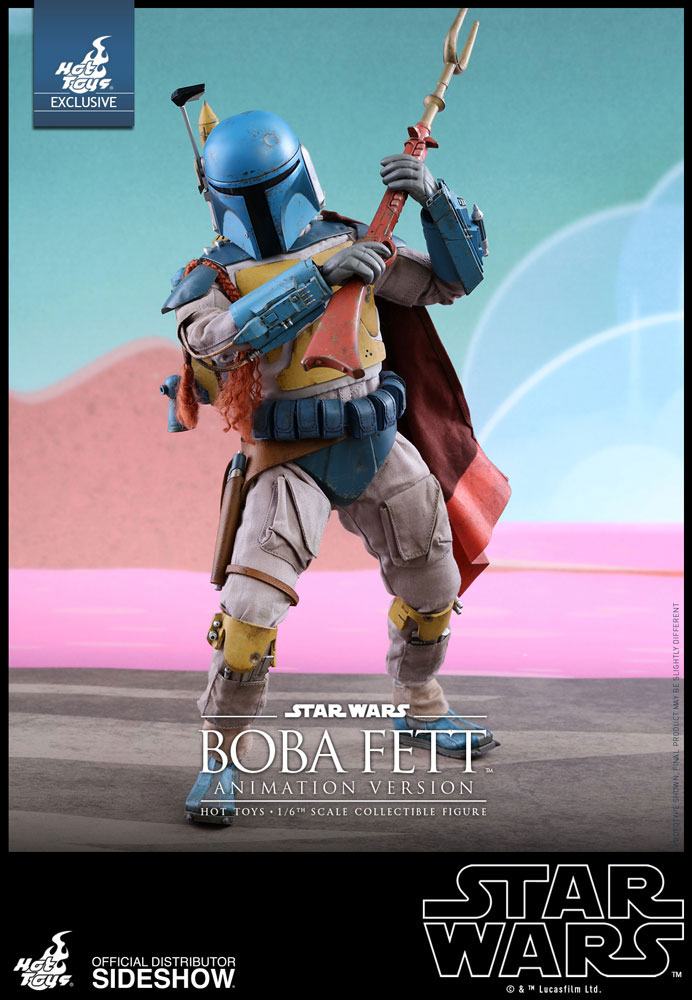 HOT TOYS - Star Wars Television Masterpiece Action Figure 1/6 Boba Fett Animation Ver. Sideshow Exclusive  TMS006