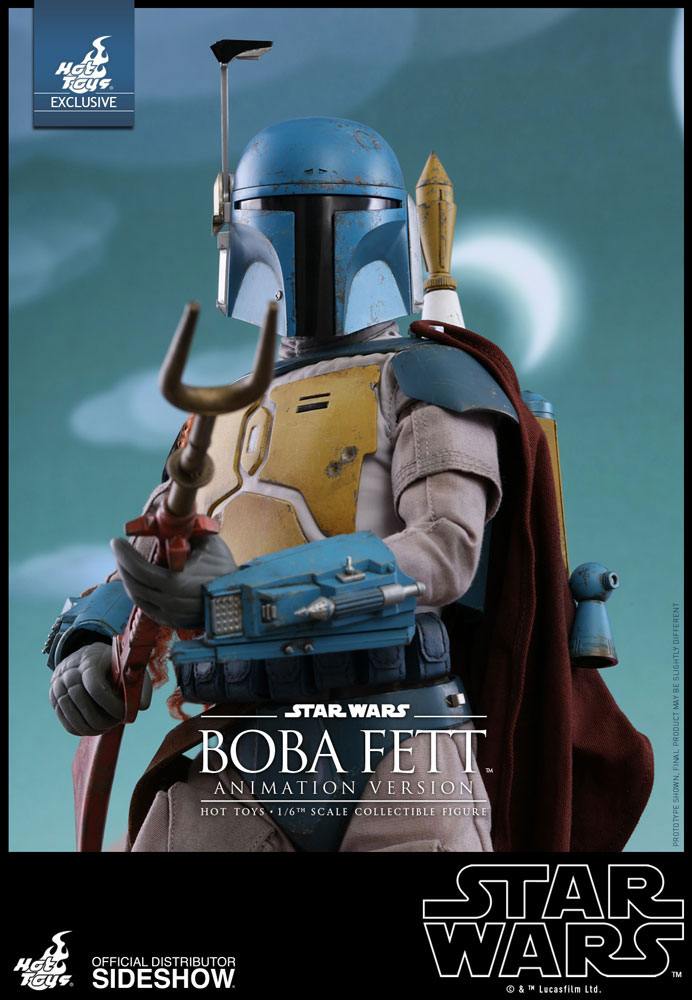 HOT TOYS - Star Wars Television Masterpiece Action Figure 1/6 Boba Fett Animation Ver. Sideshow Exclusive  TMS006