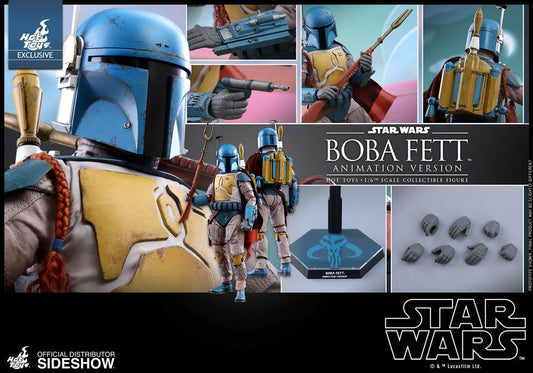 HOT TOYS - Star Wars Television Masterpiece Action Figure 1/6 Boba Fett Animation Ver. Sideshow Exclusive  TMS006