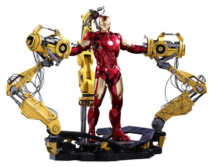 HOT TOYS - Iron Man 2 Diecast Movie Masterpiece Action Figure 1/6 Iron Man Mark IV & Suit-up Gantry MMS462D22