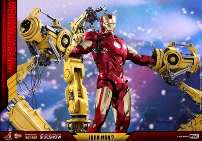 HOT TOYS - Iron Man 2 Diecast Movie Masterpiece Action Figure 1/6 Iron Man Mark IV & Suit-up Gantry MMS462D22