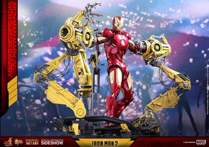 HOT TOYS - Iron Man 2 Diecast Movie Masterpiece Action Figure 1/6 Iron Man Mark IV & Suit-up Gantry MMS462D22