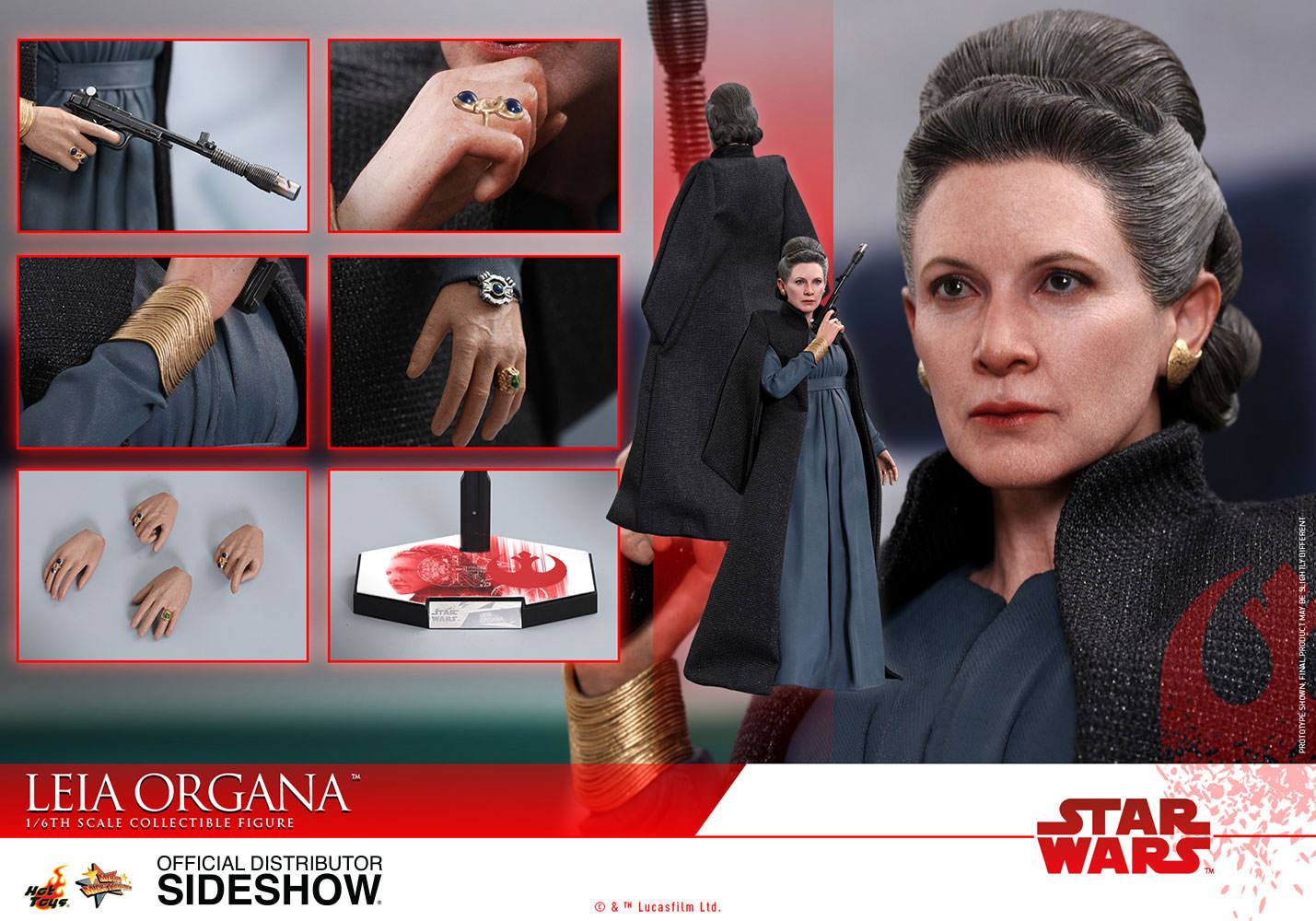 HOT TOYS - Star Wars 8 - Princess Leia Organa 1:6 Action Doll MMS459