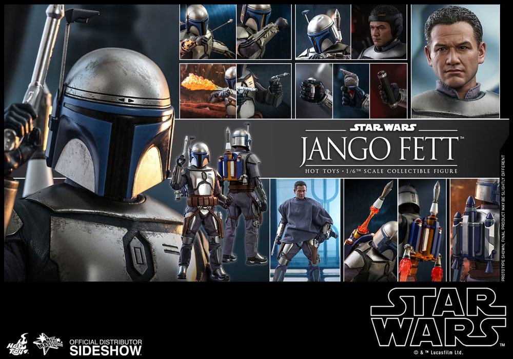 HOT TOYS - Star Wars Episode II Movie Masterpiece 1:6 Action Doll Jango Fett MMS589