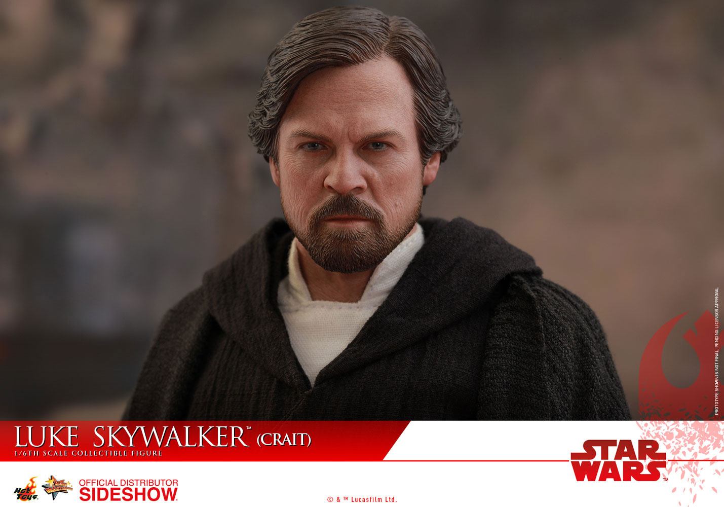 HOT TOYS - Star Wars - Episode VIII The Last Jedi - Luke Skywalker Crait - Movie Masterpiece 1:6 Action Doll MMS507