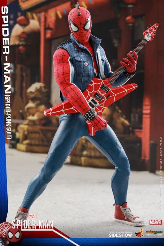 HOT TOYS - Marvel - Spider-Man Videogame Masterpiece 1:6 Action Doll Spider-Punk