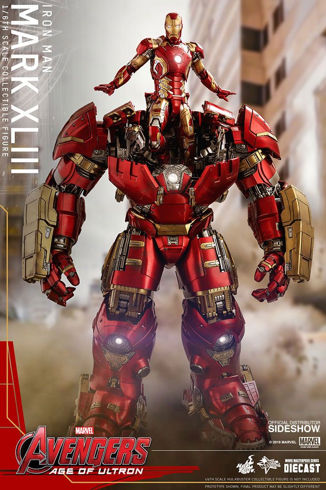 HOT TOYS - Marvel - Avengers Age of Ultron MMS Die Cast 1:6 Action Doll Iron Man Mark XLIII MMS278 - D09