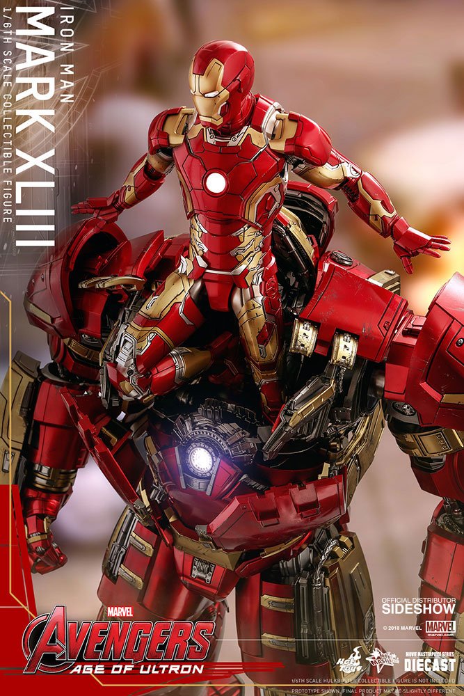 HOT TOYS - Marvel - Avengers Age of Ultron MMS Die Cast 1:6 Action Doll Iron Man Mark XLIII MMS278 - D09