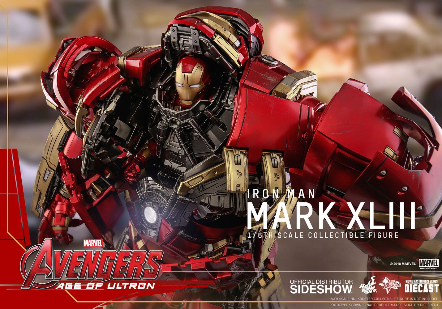 HOT TOYS - Marvel - Avengers Age of Ultron MMS Die Cast 1:6 Action Doll Iron Man Mark XLIII MMS278 - D09