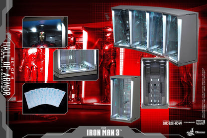 HOT TOYS - Marvel - Iron Man 3 - Hall of Armor Set of 4 - 1:6 Scale Accessory