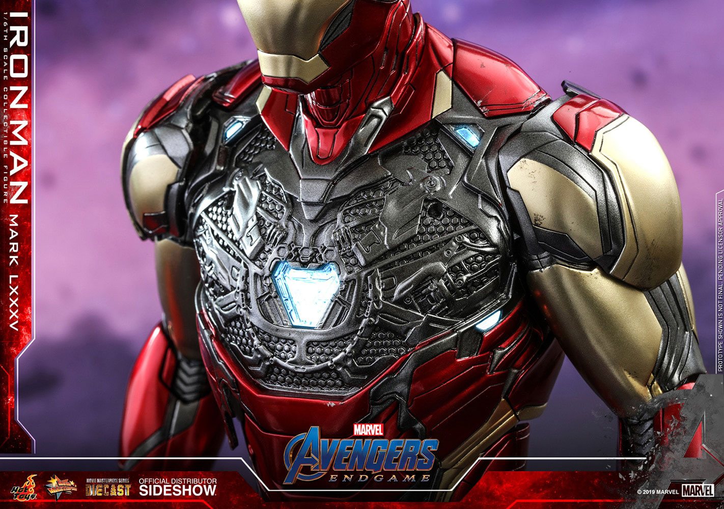 HOT TOYS - Avengers: Endgame Movie Masterpiece Series Diecast Action Figure 1/6 Iron Man Mark LXXXV  MMS528D30