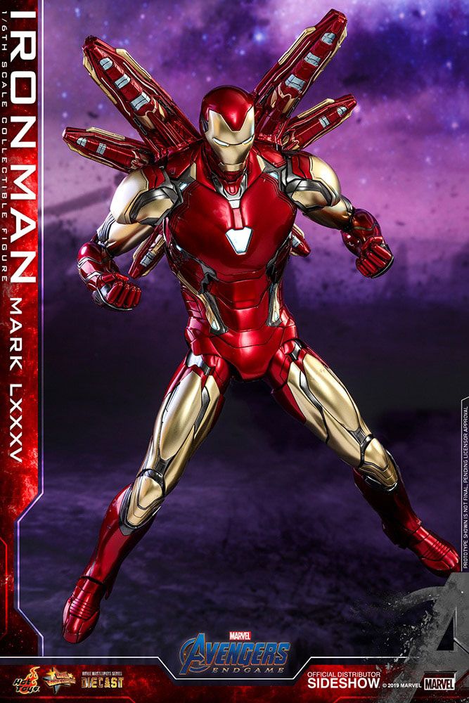 HOT TOYS - Avengers: Endgame Movie Masterpiece Series Diecast Action Figure 1/6 Iron Man Mark LXXXV  MMS528D30