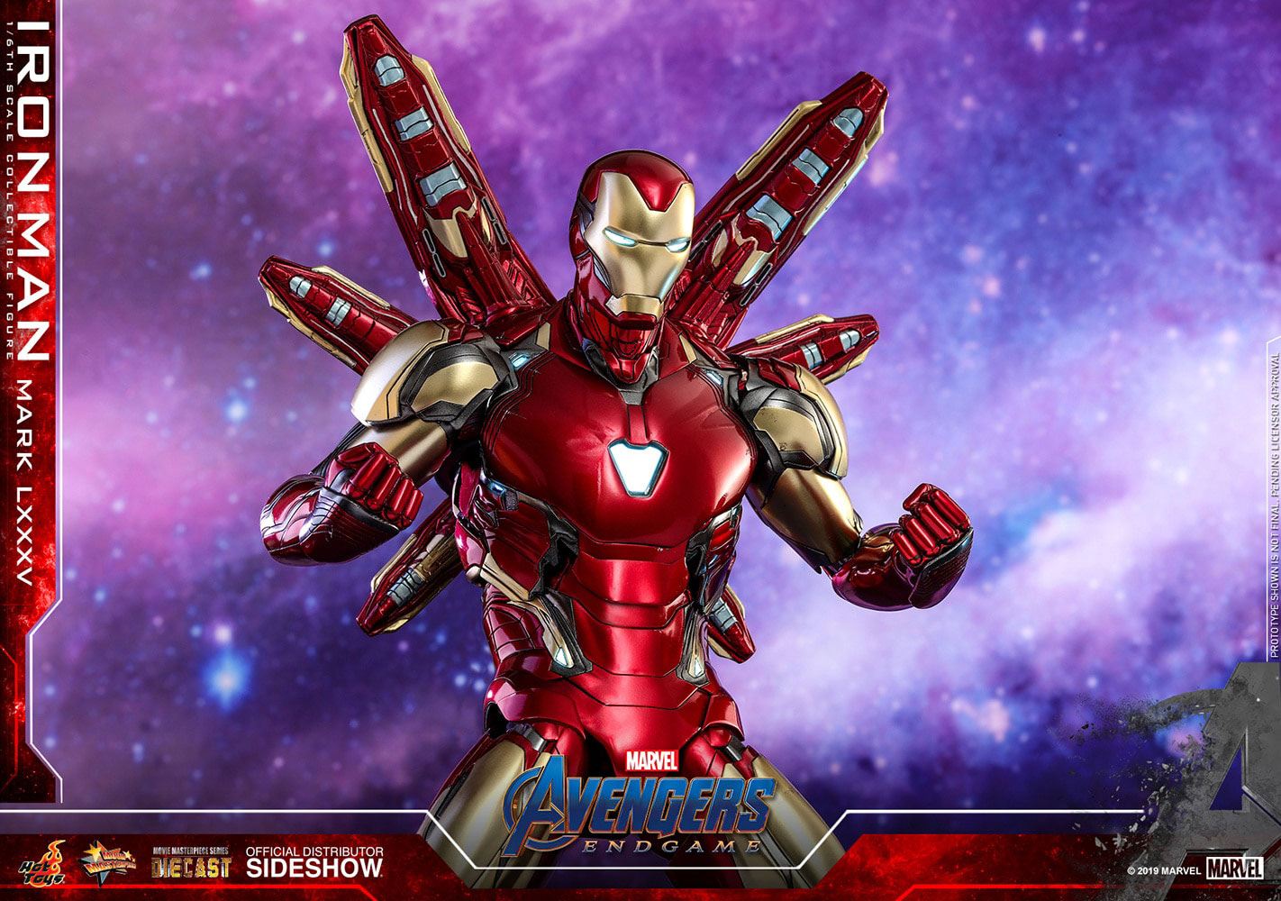 HOT TOYS - Avengers: Endgame Movie Masterpiece Series Diecast Action Figure 1/6 Iron Man Mark LXXXV  MMS528D30