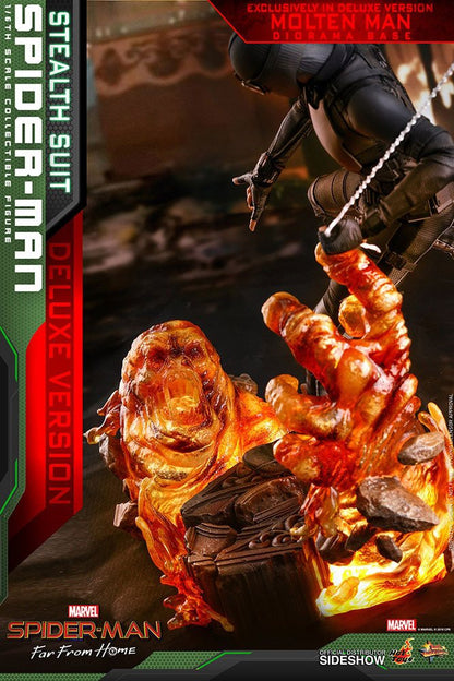 HOT TOYS - Spider-Man: Far From Home MM Action Figure 1/6 Spider-Man (Stealth Suit) Deluxe Version  MMS541