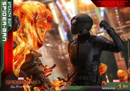 HOT TOYS - Spider-Man: Far From Home MM Action Figure 1/6 Spider-Man (Stealth Suit) Deluxe Version