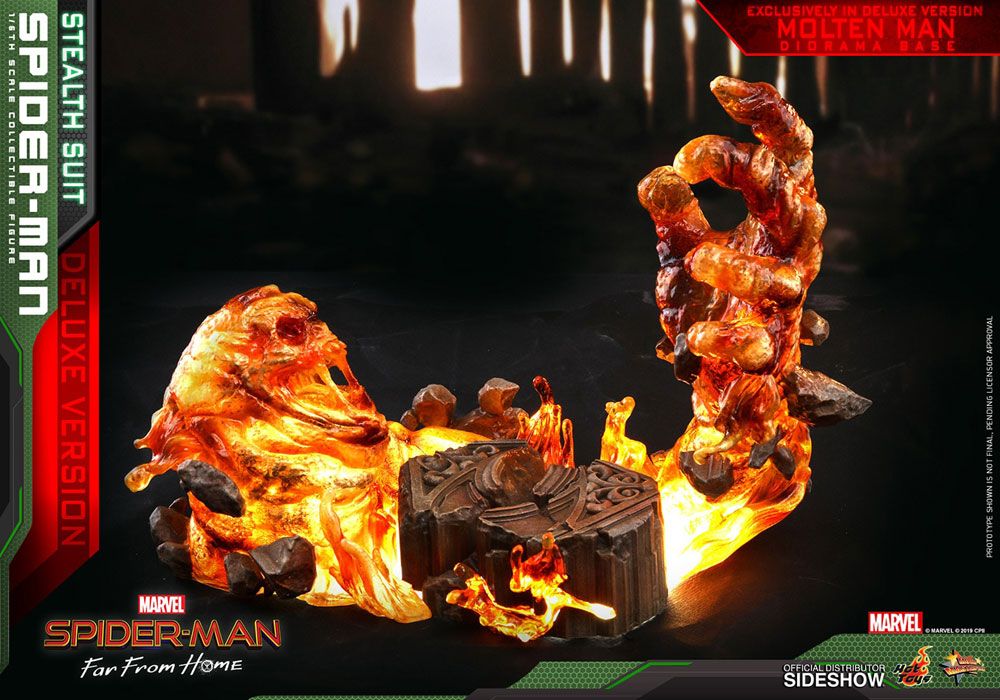 HOT TOYS - Spider-Man: Far From Home MM Action Figure 1/6 Spider-Man (Stealth Suit) Deluxe Version  MMS541