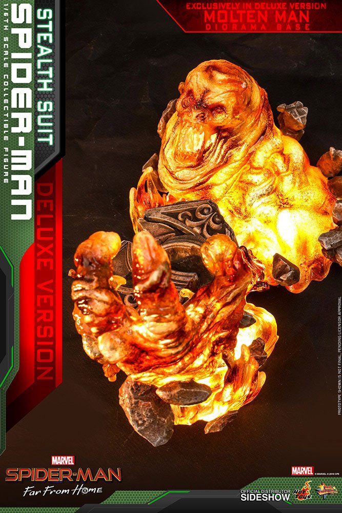 HOT TOYS - Spider-Man: Far From Home MM Action Figure 1/6 Spider-Man (Stealth Suit) Deluxe Version  MMS541
