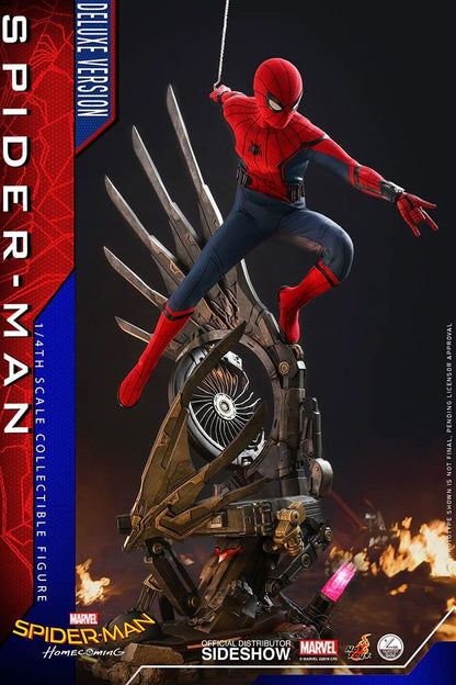 HOT TOYS - Marvel - Spider-Man Home Coming 1:4 Action Doll Spider-Man DeLuxe Ver QS015