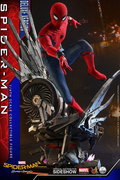 HOT TOYS - Marvel - Spider-Man Home Coming 1:4 Action Doll Spider-Man DeLuxe Ver QS015