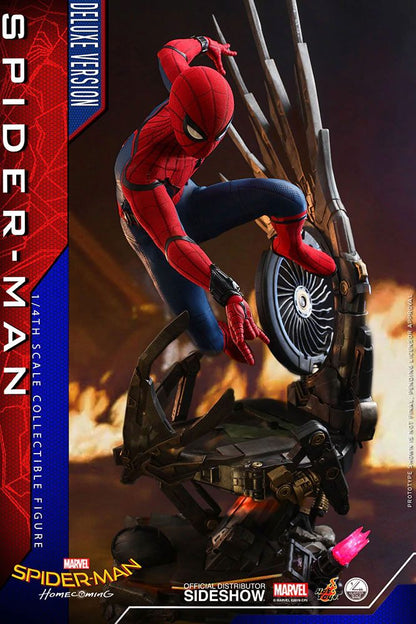 HOT TOYS - Marvel - Spider-Man Home Coming 1:4 Action Doll Spider-Man DeLuxe Ver QS015