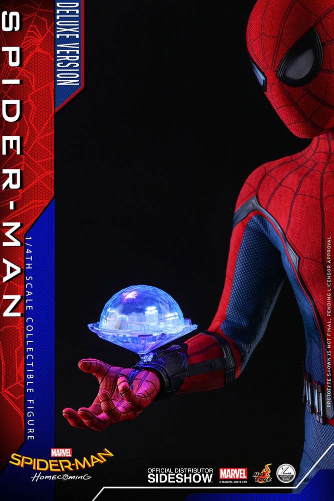 HOT TOYS Marvel Spider Man Home Coming 1 4 Action Doll Spider Man Animetoys