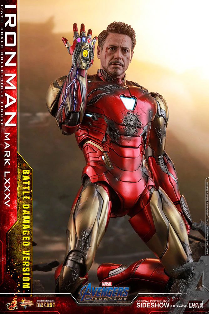 HOT TOYS - Avengers: Endgame MMS Diecast Action Figure 1/6 Iron Man Mark LXXXV Battle Damaged Ver.  MMS543-D33