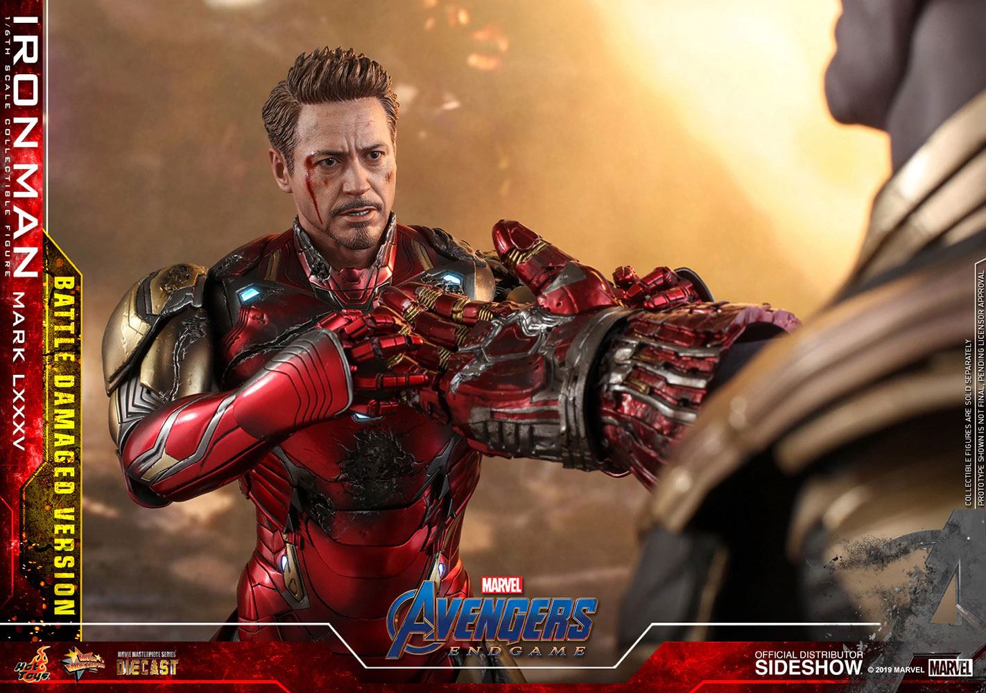 HOT TOYS - Avengers: Endgame MMS Diecast Action Figure 1/6 Iron Man Mark LXXXV Battle Damaged Ver.  MMS543-D33
