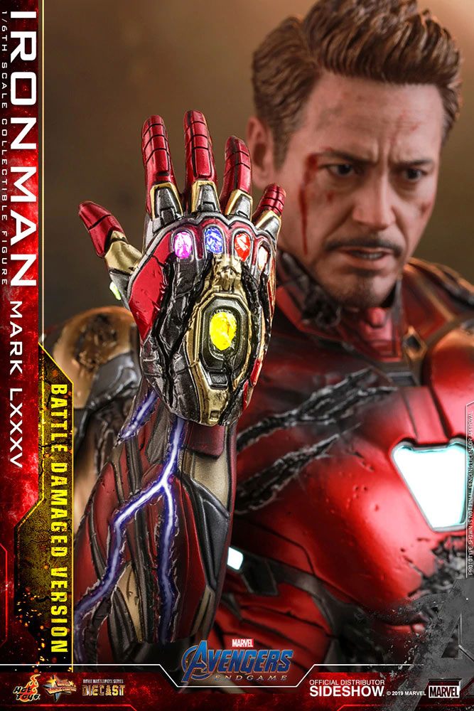 HOT TOYS - Avengers: Endgame MMS Diecast Action Figure 1/6 Iron Man Mark LXXXV Battle Damaged Ver.  MMS543-D33