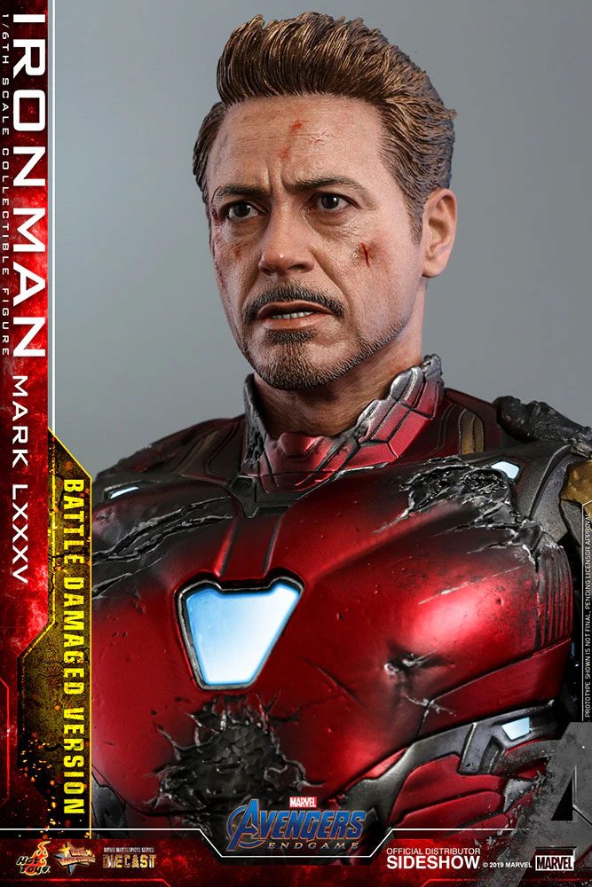 HOT TOYS - Avengers: Endgame MMS Diecast Action Figure 1/6 Iron Man Mark LXXXV Battle Damaged Ver.  MMS543-D33