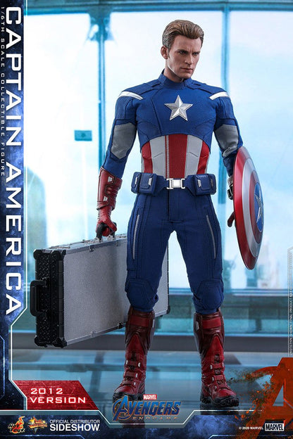 HOT TOYS - Marvel - Avengers Endgame Movie Masterpiece 1:6 Action Doll Captain America (2012 Ver) MMS563