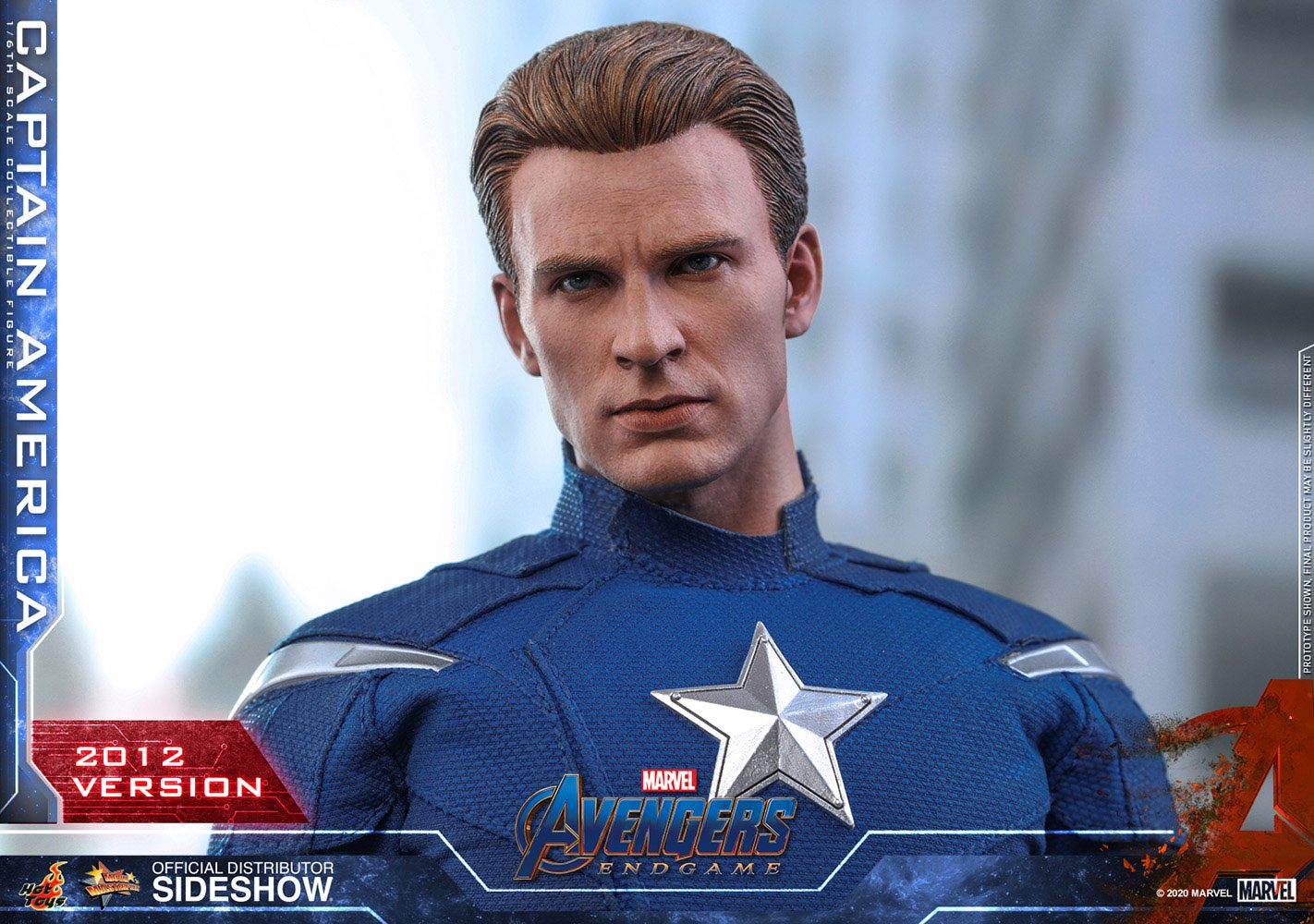 HOT TOYS - Marvel - Avengers Endgame Movie Masterpiece 1:6 Action Doll Captain America (2012 Ver) MMS563