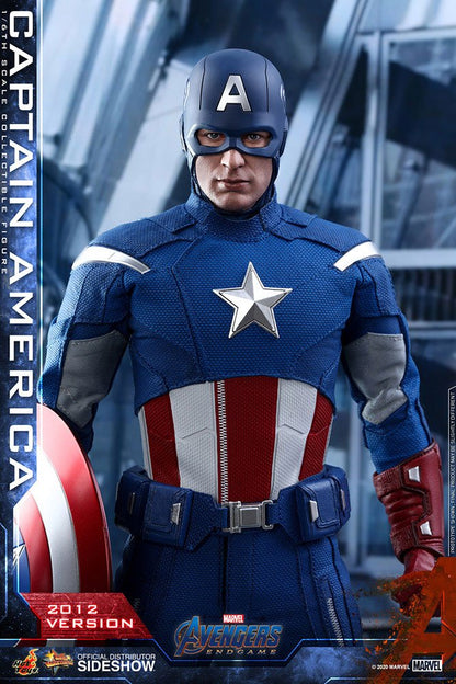 HOT TOYS - Marvel - Avengers Endgame Movie Masterpiece 1:6 Action Doll Captain America (2012 Ver) MMS563