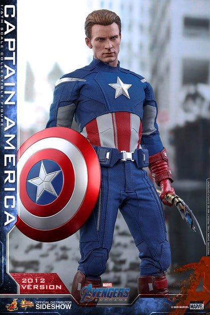 HOT TOYS - Marvel - Avengers Endgame Movie Masterpiece 1:6 Action Doll Captain America (2012 Ver) MMS563